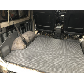 Коврик багажника без задних сидений (EVA, черный) для Toyota Land Cruiser 70