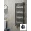 Полотенцесушитель электрический Terma Fiona 1140x530 Black mat тен MOA Петрово