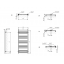 Полотенцесушитель электрический Terma Fiona 1140x530 White тен MOA Луцк