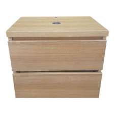 Подвесная пластиковая тумба The MIX Лями Wood 4236-oak mat ламинация под умывальник 70 см Дуб