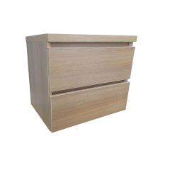Подвесная пластиковая тумба The MIX Лями Wood 4236-oak mat ламинация под умывальник 50 см Дуб Новомосковск