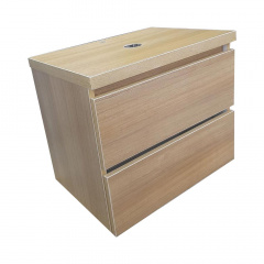 Подвесная пластиковая тумба The MIX Лями Wood 4236-oak mat ламинация под умывальник 50 см Дуб Новомосковск