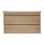 Пластиковая тумба The MIX Лями Wood 4236-oak mat ламинация с умывальником Комо 100 см Дуб Бровари