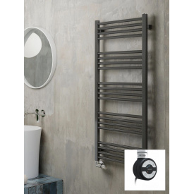 Рушникосушка електрична Terma Fiona 1140x530 Black mat тен MOA