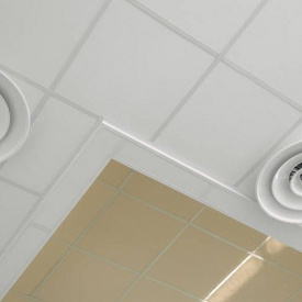 Акустическая влагостойкая белая гладкая потолочная плита Rockwool Pacific 600x600x12 мм