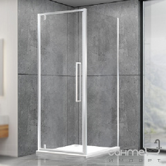 Душевая кабина Dusel DL198+DL196 Chrome 100x100x190 профиль хром/стекло прозрачное Шостка