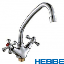Смеситель для кухни ухо на гайке HESBE SMES (Chr-271)