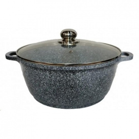 Кастрюля с мраморным покрытием Benson BN-364 2,7 л Черный