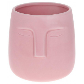 Ваза 14х14х14см Pink Черты лица Bona DP118493