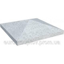 Крышки бетонные на столбы 4-хскатные 650х650мм