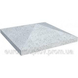 Крышки бетонные на столбы 4-хскатные 450х450мм