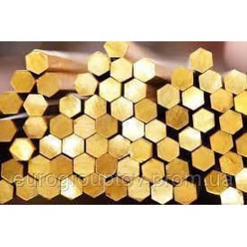 Шестигранник латунний 10х3000 ЛС59 асортимент доставка порізка