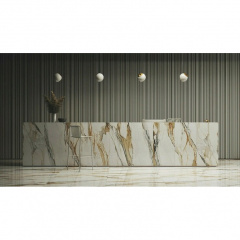 Плитка керамогранитная Stargres Calacatta Gold Rect 600x600x8 мм Буча