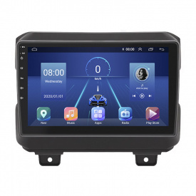 Штатная магнитола Lesko Jeep Wrangler IV JL 2017-н.в. 9" 6/128Gb 4G Wi-Fi GPS Top (10259-54049)