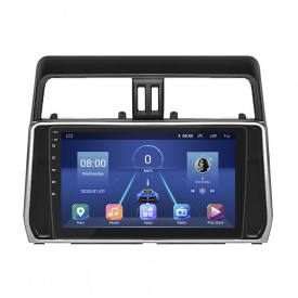 Штатная магнитола Lesko 10" Toyota Land Cruiser Prado 150 Series Рестайлинг 2 2017-2020 4/64Gb 4G GPS Top (9686-49862)