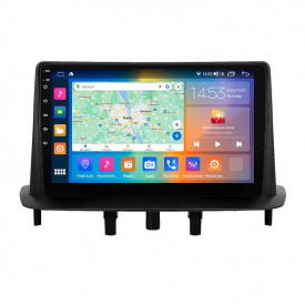 Штатная магнитола Lesko 9" Renault Megane III Рестайлинг 2 2014-2016 4/64Gb CarPlay 4G Wi-Fi GPS Prime (9830-48066)