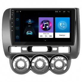 Штатная магнитола Lesko Honda Fit I Manual AC 2001-2008 9" 1/16Gb Wi-Fi GPS Base (10617-53275)