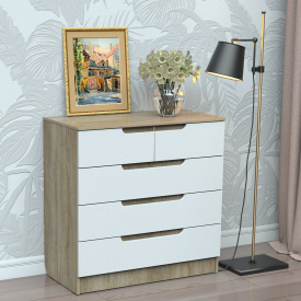 Комод Тиса Мебель 318 Дуб сонома Белый