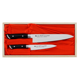 Набор из 2-х кухонных ножей в подарочной коробке Satake Hiroki (HG8341W)