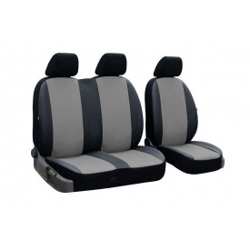 Авточехлы для MERCEDES Vito W638 1996-2003 Pok-ter Perline 1+2 с серой вставкой перфорированной экокожи