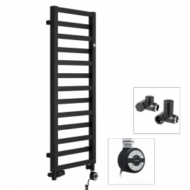 Рушникосушка комбінована Instal Projekt POPPY 990x400 Black mat, тен MOA + вентиль Integra
