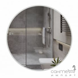 Круглое зеркало с декоративной круговой LED-подсветкой Аква Родос Делла R-line D-60