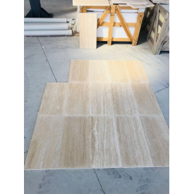 Плитка Травертин Вейн Кат, заполненный, шлифованный 30,5x61х1,2