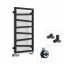 Рушникосушка комбінована Terma Zigzag 835x500 Black mat, тен MOA + вентиль Integra Чернігів