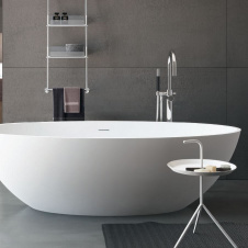 Ванна из искусственного камня Treesse Carezza, 180х85, белый (V308BO)