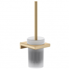 Щетка для унитаза Hansgrohe AddStoris подвесная, Brushed Bronze/стекло (41752140)
