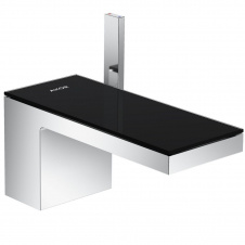 Смеситель для умывальника Axor MyEdition 70, Chrome Black Glass (47010600)