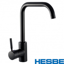 Смеситель для кухни Ухо HESBE HANS Chr-011 G Black (черный)