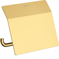 Держатель туалетной бумаги Hansgrohe AddStoris закрытый, Polished Gold Optic (41753990)