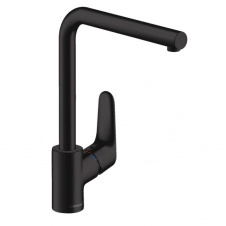 Смеситель для кухни Hansgrohe Focus 280 с поворотным изливом, черный матовый (31817670)