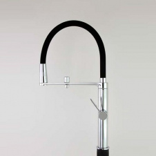 Смеситель для кухни Ramon Soler Kitchen Pure Water с высоким гибким изливом и системой фильтрации воды Osmosis, черный матовый (898801MCNM38E306085)