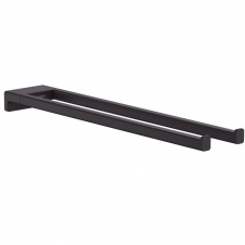Полотенцедержатель Hansgrohe AddStoris 44,5 см, двойной, Matt Black (41770670)
