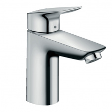Фото - Смеситель для умывальника Hansgrohe Logis 100 со сливным гарнитуром, хром (71100000) Смеситель для умывальника Hansgrohe Logis 100 со сливным гарнитуром, хром (71100000)