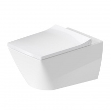 Унитаз подвесной с крышкой Duravit Viu Rimless, 57x37 (2511090000 0021190000)