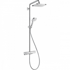 Душевая система Hansgrohe Croma E Showerpipe 280 1jet EcoSmart с термостатом, хром (27660000)