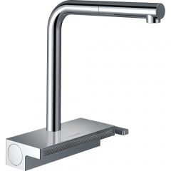 Смеситель кухонный Hansgrohe Aguno Select 250 2jet с вытяжным изливом Sbox, хром (73830000) Ізюм
