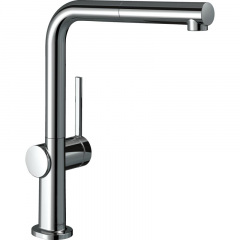 Смеситель кухонный Hansgrohe Talis 270 1jet с вытяжным изливом Sbox, хром (72809000) Токмак