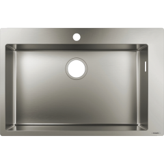 Кухонная мойка Hansgrohe S711-F660 на столешницу 1х35, 760х500 мм, Stainless Steel (43302800) Володимир-Волинський