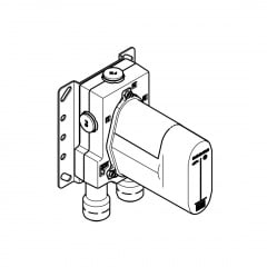 Внутренняя часть термостата скрытого монтажа Dornbracht, 1/2 (35427970-90) Орехов