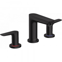 Смеситель для умывальника Hansgrohe Talis E на 3 отверстия, черный матовый (71733670) Чернігів