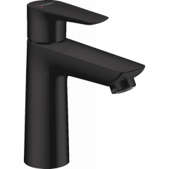 Смеситель для умывальника Hansgrohe Talis E 110 с донным клапаном pop-up, черный матовый (71710670) Київ