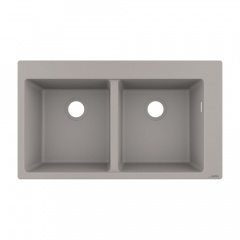 Кухонная мойка Hansgrohe S510-F770 770х510 на две чаши 370/370, Concretegrey (43316380) Житомир