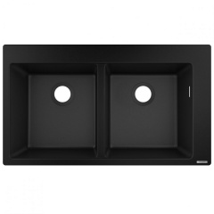 Кухонная мойка Hansgrohe S510-F770 770х510 на 2 чаши 370/370, Graphiteblack (43316170) Луцк