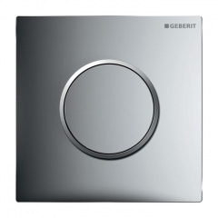 Кнопка для писсуара Geberit Sigma 10, светлый хром/матовый, хром/светлый хром (116.015.KH.1) Балаклея
