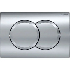 Клавиша смыва Geberit Delta01, двойной смыв, глянцевый хром (115.107.21.1) Київ