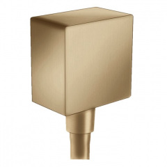 Шланговое подсоединение для душа Hansgrohe FixFit Square, шлифованная бронза (26455140) Киев